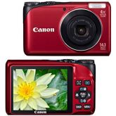 Câmera digital 14.1mp lcd 2.7" vermelho power shot A2200 Can