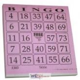 Cartela de Bingo 100 Folhas 120 x108 - Unidade
