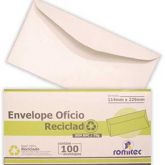 Envelope ofício114x229 s/rpc 75g reciclado 4107 Romitec CX 1