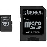 Cartão de memória micro SD 2gb c/adap. SD Kingston CX 1 UN