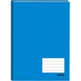 Caderno 1/4 capa dura costurado 96fls brochura azul Spiral P