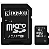 Cartão de memória micro SD 4gb c/adap. SD Kingston CX 1 UN