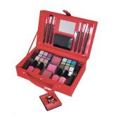 Maleta Vermelha de Maquiagem Markwins Rouge Voyage Make up,