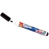 Caneta para tecido acrilpen preto 520 Acrilex CX 6 UN