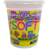 Massa p/modelar 500g soft maravilha 107 Acrilex PT 1 UN