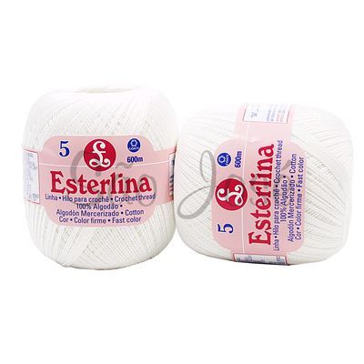 Linha Esterlina para Crochê 4610 Etiqueta 5 Bca - 1 novelo c