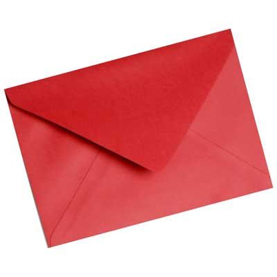 Envelope p/convite 120g 163x225mm vermelho 3233 Romitec CX 5