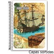 Caderno univ.1x1 96fls hard cover rf.sp. Spiral PT 5 UN