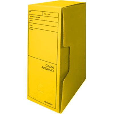 Arquivo morto poli. amarelo 350x130x245mm Polionda PT 5 UN