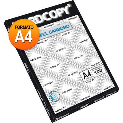 Papel carbono p/máq. preto A4 HC-201 Hardcopy CX 100 FL