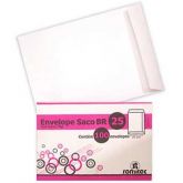 Envelope saco kraft branco 75gr 176x250 br-25 Romitec CX 100