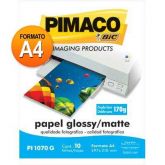 Papel fotográfico A4 170g (brilhante) PI1070G Pimaco PT 10 F