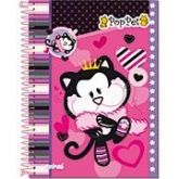 Caderno univ.capa dura 10x1 200fl Pop Pet 63575 Spiral PT 1