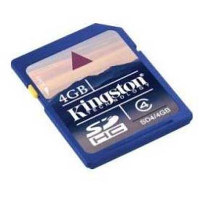 Cartao de memoria secure digital 4gb SDHC Kingston CX 1 UN