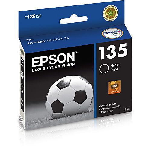 Cartucho Preto para Stylus T25/TX123/TX125 - Epson