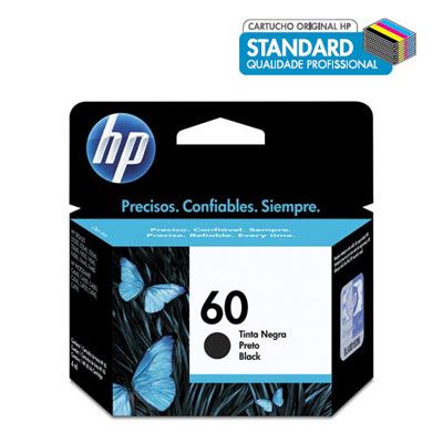 Cartucho HP 60 preto 4ml CC640WB HP CX 1 UN