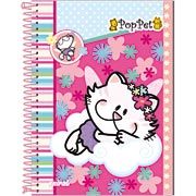 Caderno univ.capa dura 10x1 200fl Pop Pet 63544 Spiral PT 1